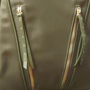 Elegant Olive Green Backpack